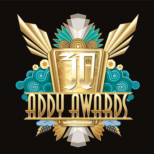 Illustrated Art Deco logo for Tucson AdFed ADDY Awards